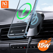 Load image into Gallery viewer, Mcdodo 15W Qi Magnetic Wireless Charger For iphone 12 13 11 Pro Max Wireless Charging Stand Car Phone Holder For Samsung Huawei