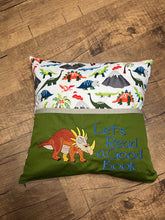 Load image into Gallery viewer, 14&quot; Pocket Pillow- Dinosaur