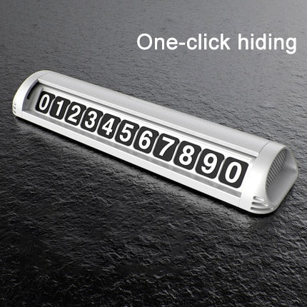 Phone Number In Car Parking License Plate Temporary Stop Sign Temporary Car Parking Card Phone Number Card Plate Hidden Switch