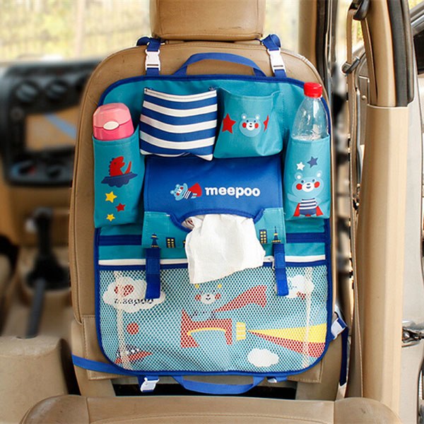 Cartoon diaper baby bag for mom, Car Seat Organizer Thermal Insulated, bolsas maternidade para bebe