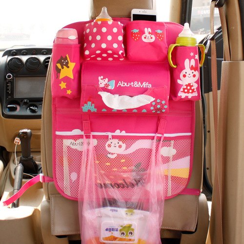 Cartoon diaper baby bag for mom, Car Seat Organizer Thermal Insulated, bolsas maternidade para bebe