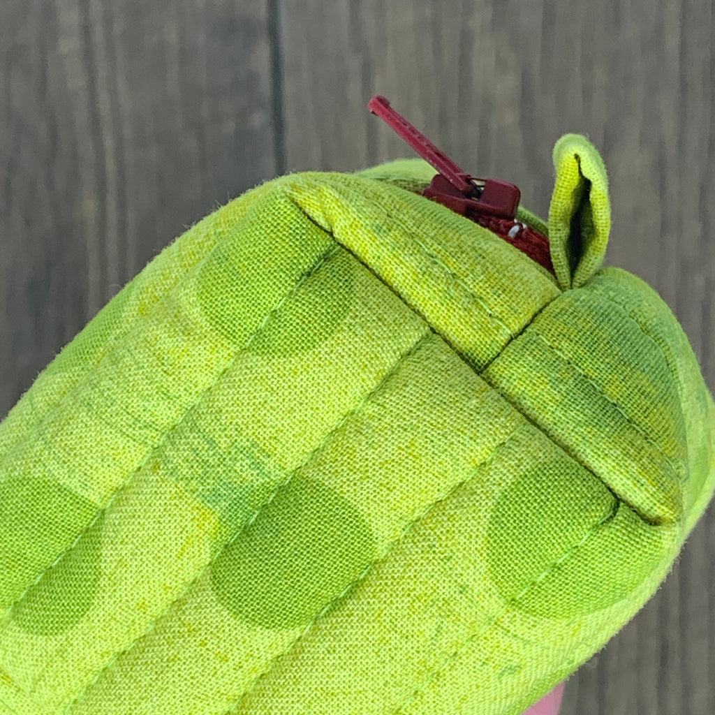 Zipper Bag - Itty Bitty Boxy Pouch, Lime