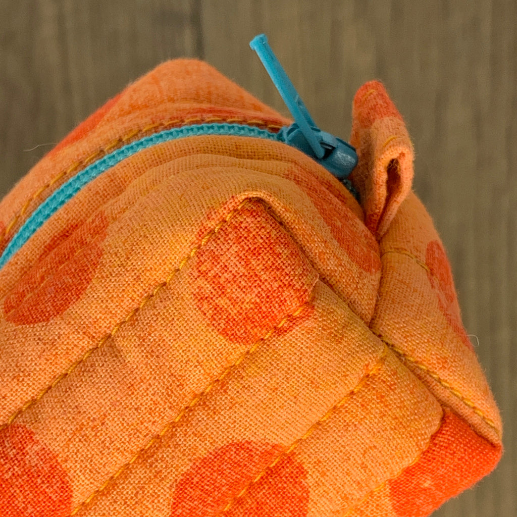 Zipper Bag - Mini Boxy Pouch, Orange