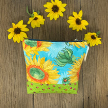 Load image into Gallery viewer, Zipper Bag - Sunflower, Medium