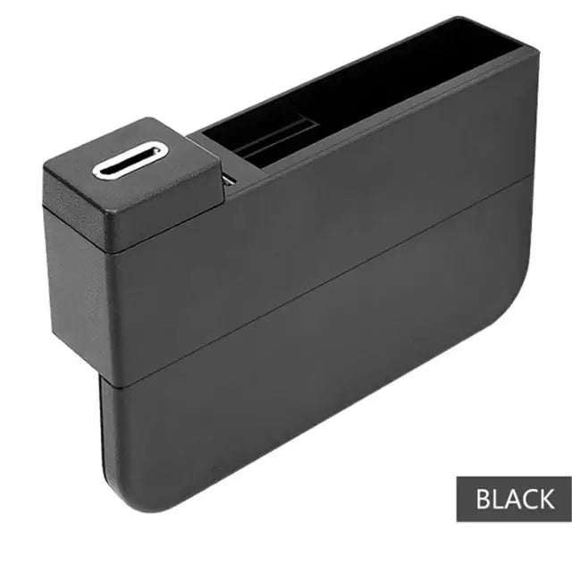 Multi-functional Car Seat Gap Storage Box 2 USB Wireless Charging Car card coin Storage box car organizer with charger