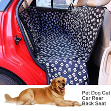 Load image into Gallery viewer, Pet carriers Oxford Fabric Paw pattern Car Pet Seat Cover Dog Car Back Seat Carrier Waterproof Pet Mat Hammock Cushion Protector