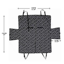 Load image into Gallery viewer, Pet carriers Oxford Fabric Paw pattern Car Pet Seat Cover Dog Car Back Seat Carrier Waterproof Pet Mat Hammock Cushion Protector