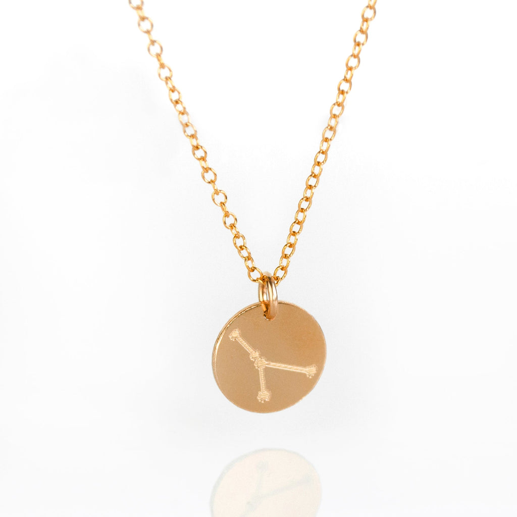 Zodiac Constellation Necklace • Silver, Gold or Rose Gold