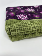 Load image into Gallery viewer, Zipper Bag, Green Purple Rectangle