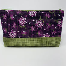 Load image into Gallery viewer, Zipper Bag, Green Purple Rectangle