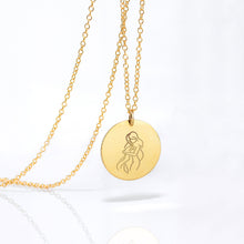 Load image into Gallery viewer, Zodiac Image Necklace : Silver, Gold or Rose Gold filled